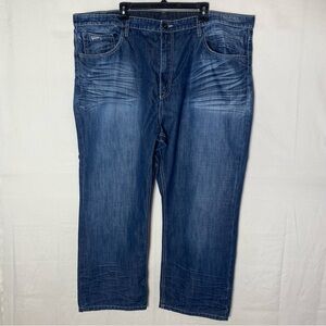 Buffalo David Bitton Six Slim Straight Med Wash Blue Jeans 48X34